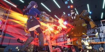 Cyber Schoolgirl Leads Cyborg Teens in Office Frenzy